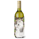 Caroline'S Treasures White Standard Poodle Pine Cones Decorative Bottle Hugger, 750Ml, Multicolor