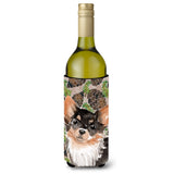 Caroline'S Treasures Long Haired Chihuahua Pine Cones Decorative Bottle Hugger, 750Ml, Multicolor