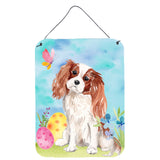 Caroline'S Treasures Blenheim Cavalier Spaniel Easter Metal Print, 16 X 12, Multicolor