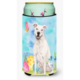 Caroline'S Treasures White Staffie Bull Terrier Easter Decorative Can Hugger, Tall, Multicolor