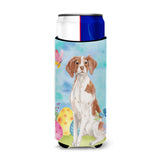 Caroline'S Treasures Brittany Spaniel Easter Decorative Can Hugger, Slim, Multicolor
