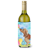 Caroline'S Treasures Red Tan Dachshund Easter Decorative Bottle Hugger, 750Ml, Multicolor
