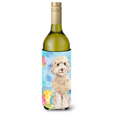 Caroline'S Treasures Champagne Cockapoo Easter Decorative Bottle Hugger, 750Ml, Multicolor