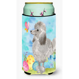 Caroline'S Treasures Grey Standard Poodle Easter Decorative Can Hugger, Tall, Multicolor