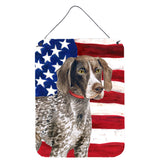 Caroline'S Treasures German Shorthaired Pointer Patriotic Metal Print, 16 X 12, Multicolor
