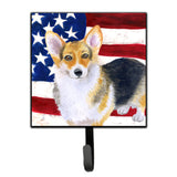 Caroline'S Treasures Pembroke Corgi Patriotic Wall Hook, Small, Multicolor