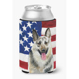 Caroline'S Treasures East-European Shepherd Patriotic Decorative Can Hugger, Multicolor