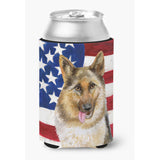 Caroline'S Treasures German Shepherd Patriotic Decorative Can Hugger, Multicolor