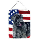 Caroline'S Treasures Giant Schnauzer Patriotic Metal Print, 16 X 12, Multicolor