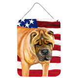 Caroline'S Treasures Shar Pei Patriotic Metal Print, 16 X 12, Multicolor