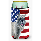 Caroline'S Treasures Schnauzer Patriotic Decorative Can Hugger, Tall Boy, Multicolor