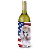 Caroline'S Treasures Poodle Patriotic Decorative Bottle Hugger, 750Ml, Multicolor
