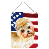 Caroline'S Treasures Morkie Patriotic Metal Print, 16 X 12, Multicolor