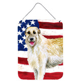 Caroline'S Treasures Irish Wolfhound Patriotic Metal Print, 16 X 12, Multicolor