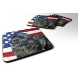 Caroline'S Treasures Newfoundland Patriotic Decorative Coasters, Multicolor
