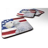 Caroline'S Treasures Sealyham Terrier Patriotic Decorative Coasters, Multicolor