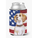 Caroline'S Treasures Beagle Patriotic Decorative Can Hugger, Multicolor