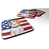 Caroline'S Treasures Beagle Patriotic Decorative Coasters, Multicolor