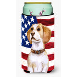 Caroline'S Treasures Beagle Patriotic Decorative Can Hugger, Tall Boy, Multicolor