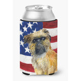Caroline'S Treasures Brussels Griffon Patriotic Decorative Can Hugger, Multicolor