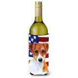 Caroline'S Treasures Jack Russell Terrier Patriotic Decorative Bottle Hugger, 750Ml, Multicolor
