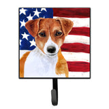 Caroline'S Treasures Jack Russell Terrier Patriotic Wall Hook, Small, Multicolor
