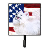 Caroline'S Treasures Samoyed Patriotic Wall Hook, Small, Multicolor