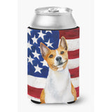 Caroline'S Treasures Basenji Patriotic Decorative Can Hugger, Multicolor