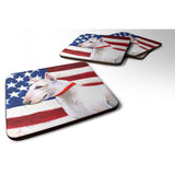 Caroline'S Treasures Bull Terrier Patriotic Decorative Coasters, Multicolor