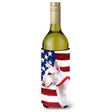 Caroline'S Treasures Bull Terrier Patriotic Decorative Bottle Hugger, 750Ml, Multicolor