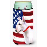 Caroline'S Treasures Bull Terrier Patriotic Decorative Can Hugger, Tall Boy, Multicolor