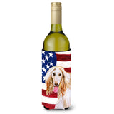 Caroline'S Treasures Afghan Hound Patriotic Decorative Bottle Hugger, 750Ml, Multicolor