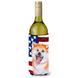 Caroline'S Treasures Akita Patriotic Decorative Bottle Hugger, 750Ml, Multicolor