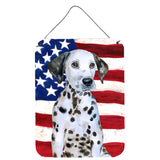 Caroline'S Treasures Dalmatian Puppy Patriotic Metal Print, 16 X 12, Multicolor