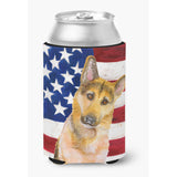 Caroline'S Treasures German Shepherd #2 Patriotic Decorative Can Hugger, Multicolor