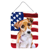 Caroline'S Treasures Jack Russell Terrier #2 Patriotic Metal Print, 16 X 12, Multicolor
