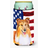 Caroline'S Treasures Sheltie Patriotic Decorative Can Hugger, Tall Boy, Multicolor