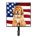 Caroline'S Treasures Tibetan Mastiff Patriotic Wall Hook, Small, Multicolor