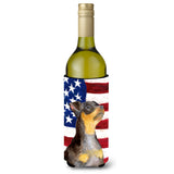 Caroline'S Treasures Miniature Pinscher #2 Patriotic Decorative Bottle Hugger, 750Ml, Multicolor