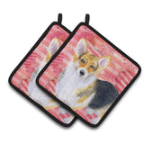 Caroline'S Treasures Pembroke Corgi Decorated Pot Holder, 7.5H X 7.5W, Love Is A Dog