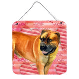 Caroline'S Treasures Boerboel Mastiff Metal Print, 6H X 6W, Love Is A Dog