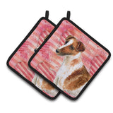 Caroline'S Treasures Smooth Fox Terrier Decorated Pot Holder, 7.5H X 7.5W, Love Is A Dog