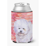 Caroline'S Treasures Bichon Frise Love Decorative Can Hugger, Multicolor