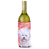Caroline'S Treasures Bichon Frise Love Decorative Bottle Hugger, 750Ml, Multicolor