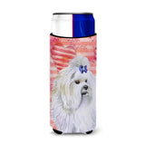 Caroline'S Treasures Maltese Love Decorative Can Hugger, Slim, Multicolor