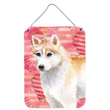 Caroline'S Treasures Siberian Husky Love Metal Print, 16 X 12, Multicolor