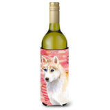 Caroline'S Treasures Siberian Husky Love Decorative Bottle Hugger, 750Ml, Multicolor