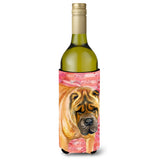 Caroline'S Treasures Shar Pei Love Decorative Bottle Hugger, 750Ml, Multicolor