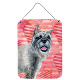 Caroline'S Treasures Schnauzer Love Metal Print, 16 X 12, Multicolor