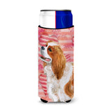 Caroline'S Treasures Cavalier Spaniel Love Decorative Can Hugger, Slim, Multicolor